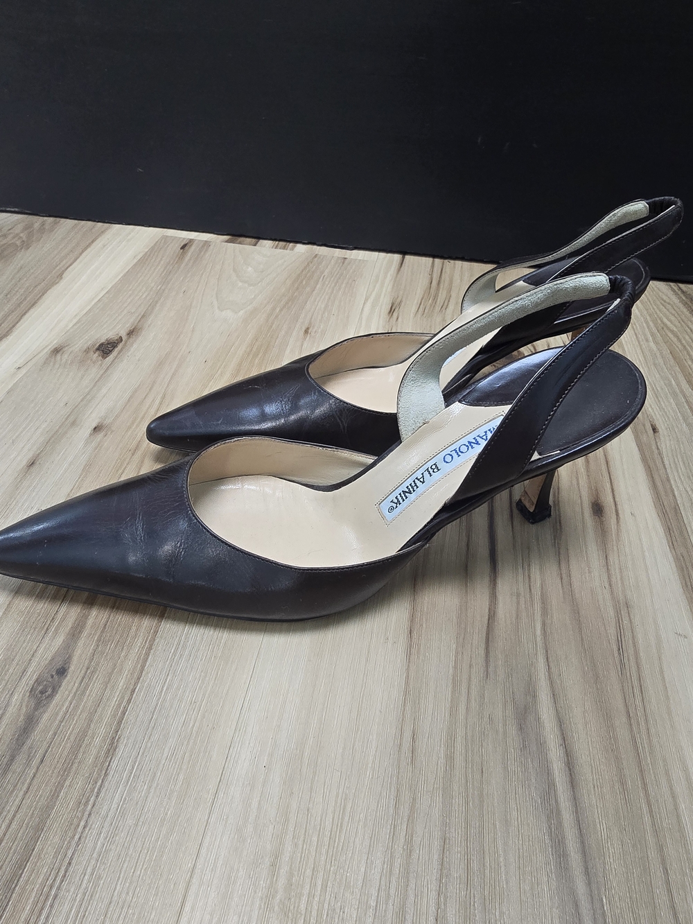 Manolo Blahnik Slingback Heels - Sz 38